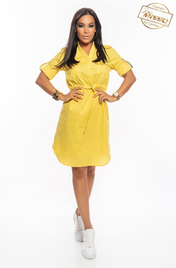 MissQ Yellow Shirt Dress