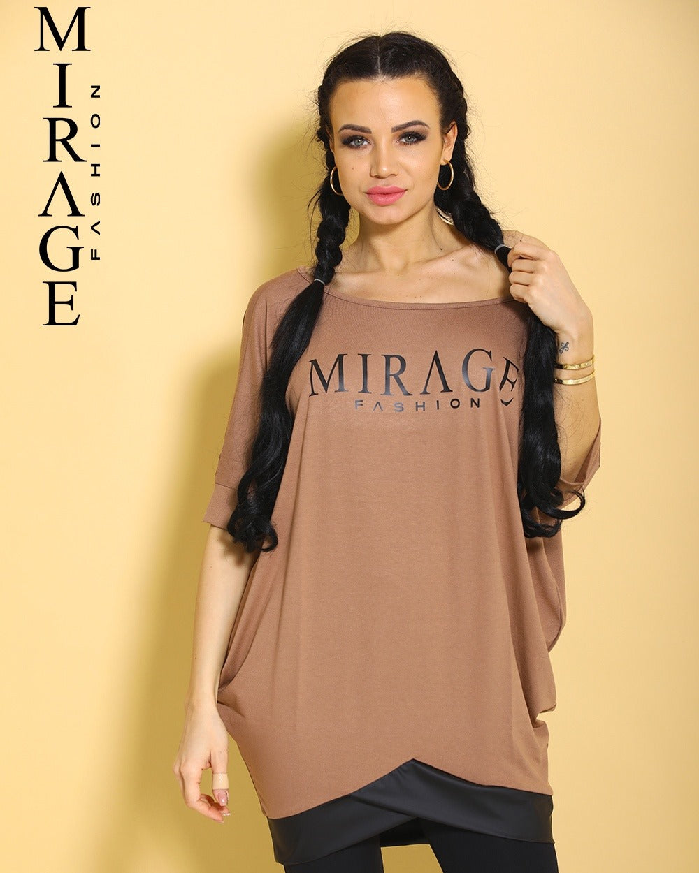 Mirage Off Shoulders Tunic Dress