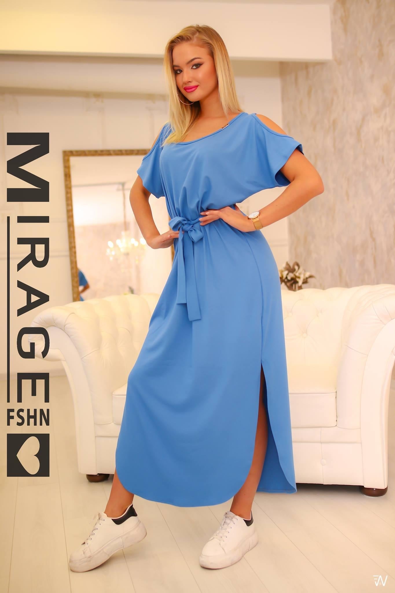 Mirage Blue Maxi Dress