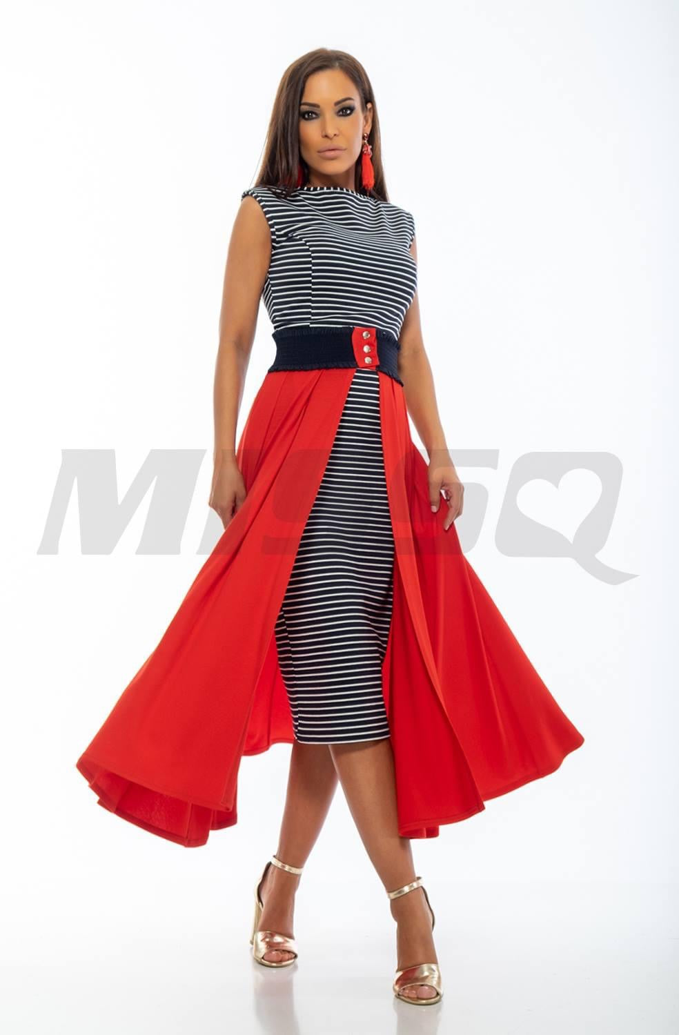 MissQ Elegant Casual Midi Dress