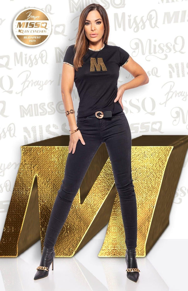 MissQ Lucky Crystal Stone Tee T-shirt