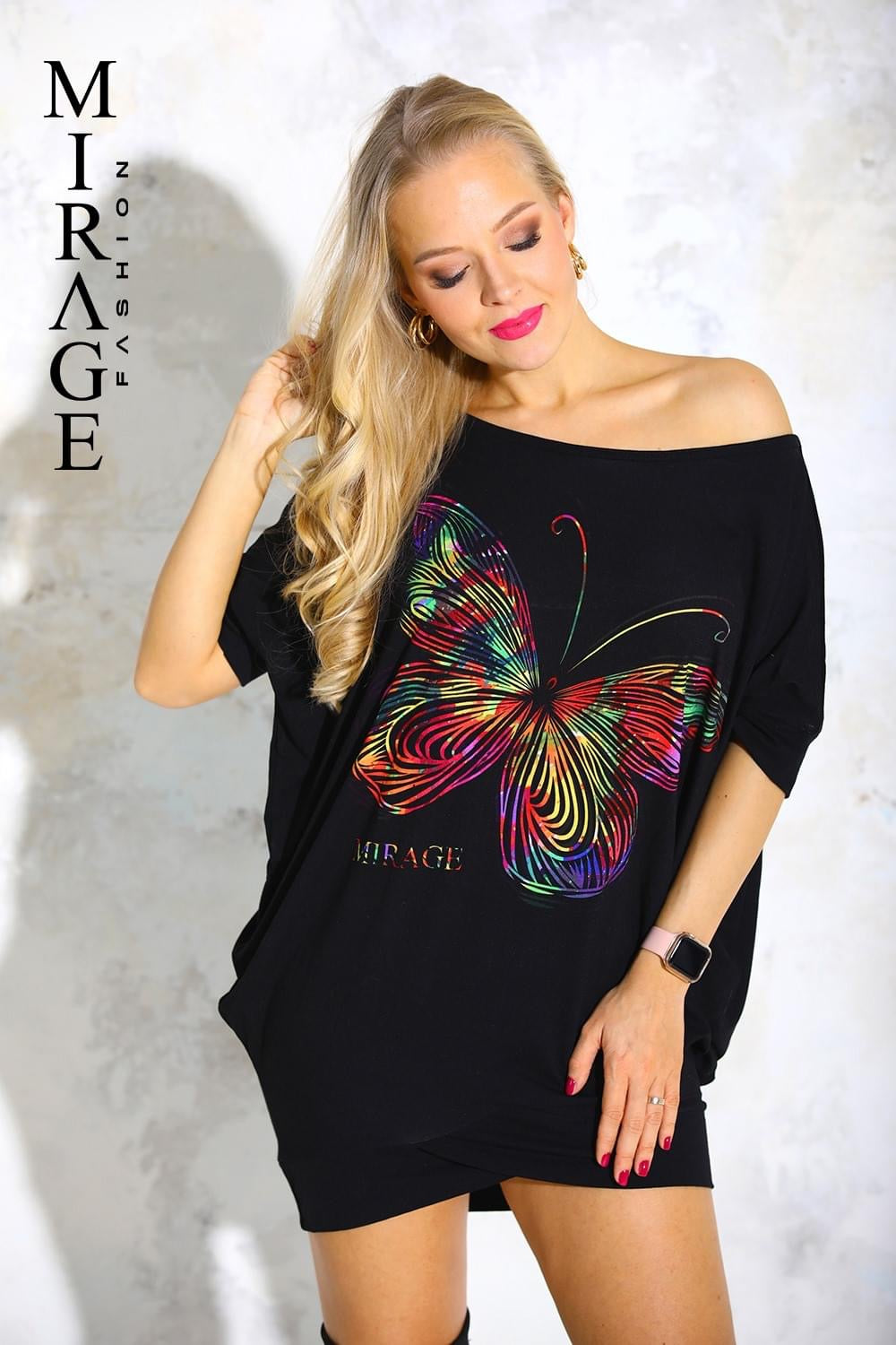 Mirage Off The Shoulder Tunic Dress